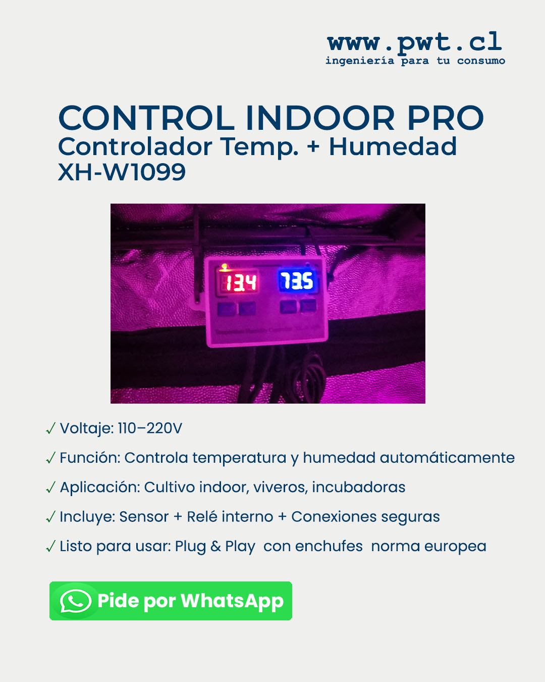 Equipos automatizados para cultivo indoor