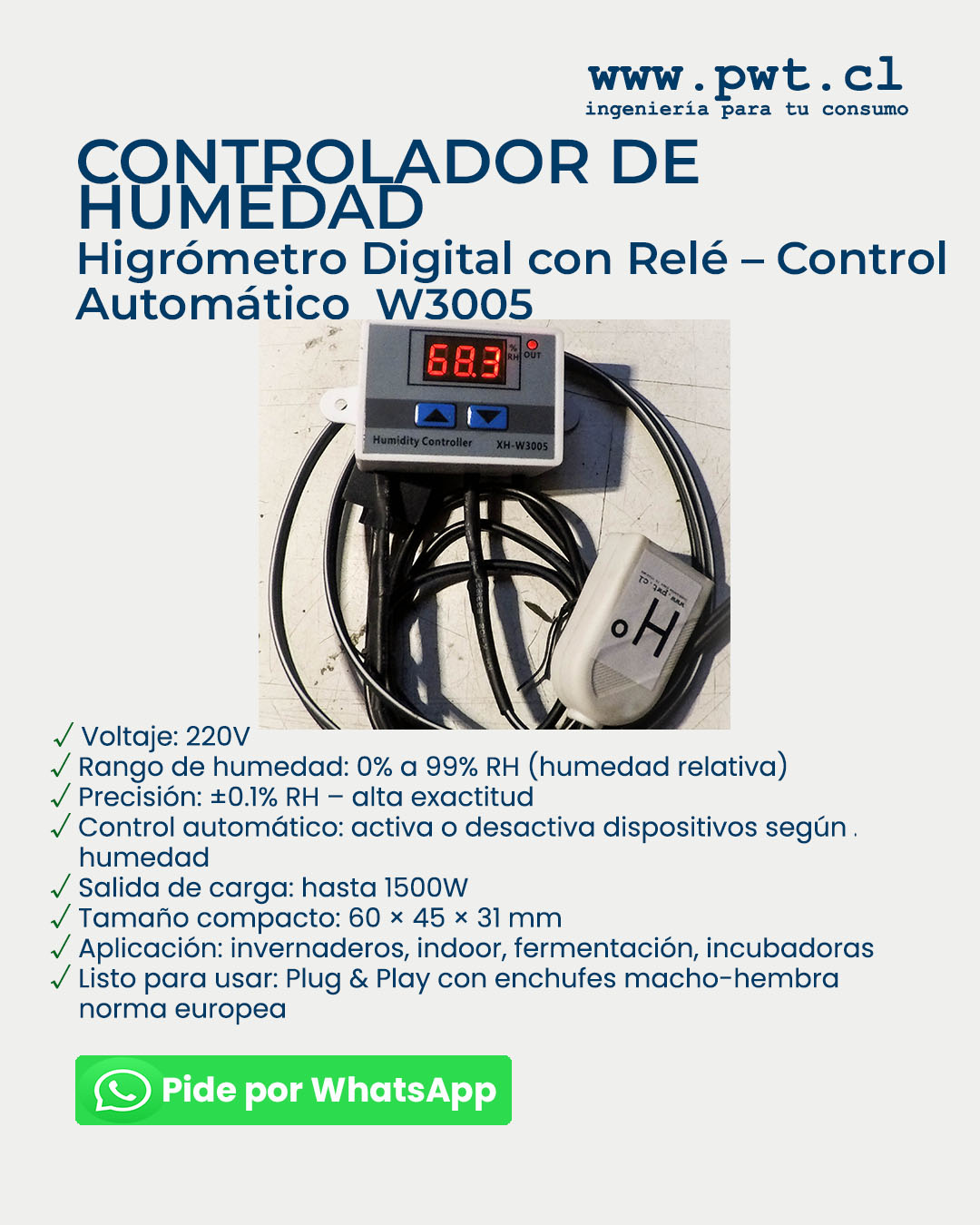 Controlador de Humedad pwt